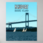 Newport Rhode Island Sailships  Poster (Voorkant)