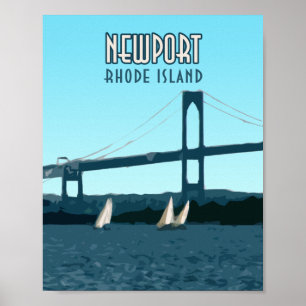 Newport Rhode Island Sailships  Poster