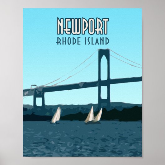 Newport Rhode Island Sailships  Poster (Voorkant)