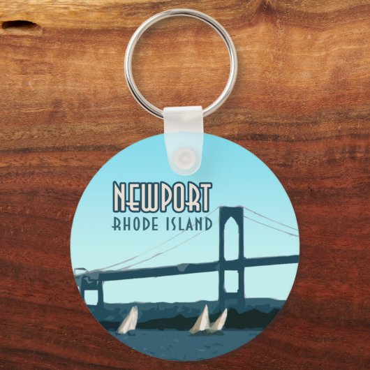 Newport Rhode Island Sailships  Sleutelhanger (Voorkant)