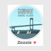 Newport Rhode Island Sailships  Sticker (Vel)
