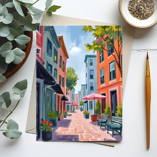 Newport Rhode Island Schilderij Briefkaart