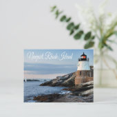 Newport Rhode Island Sunset Lighthouse Briefkaart (Staand voorkant)
