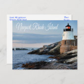 Newport Rhode Island Sunset Lighthouse Briefkaart (Voorkant / Achterkant)