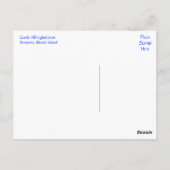 Newport Rhode Island Sunset Lighthouse Briefkaart (Achterkant)