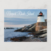 Newport Rhode Island Sunset Lighthouse Briefkaart (Voorkant)