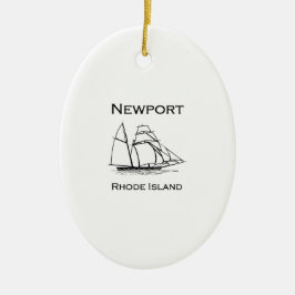 Newport Rhode Island Tall Ship Keramisch Ornament