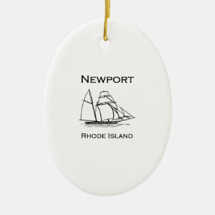 Newport Rhode Island Tall Ship Keramisch Ornament