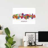 Newport Rhode Island USA Skyline Poster (Thuiskantoor)