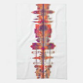 Newport Rhode Island USA Skyline Theedoek (Verticaal)