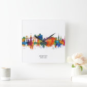 Newport Rhode Island USA Skyline Vierkante Klok (Huis)