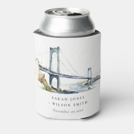 Newport Rhode Island Verenigde Staten bruiloft Blikjeskoeler (Blikje Achterkant)