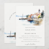 Newport Rhode Island Verenigde Staten bruiloft Kaart (Voorkant / Achterkant)