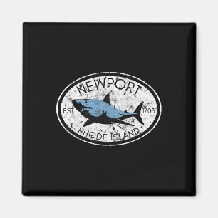 Newport Rhode Island Vissen Haai Vis Strand Oud Magneet