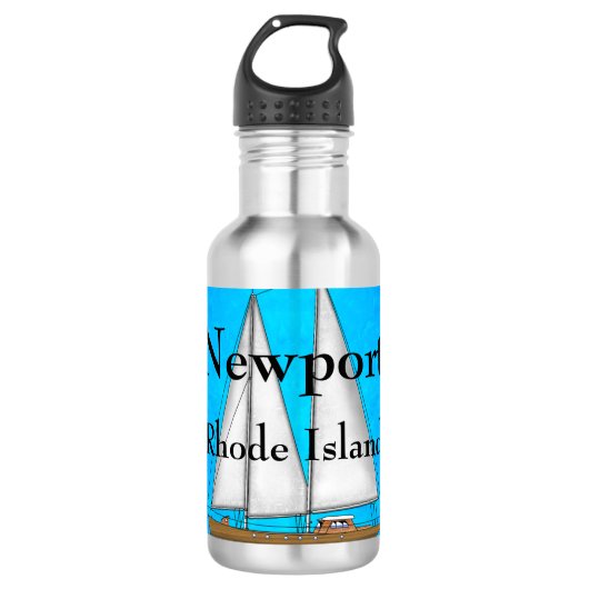 Newport Rhode Island Waterfles (Voorkant)