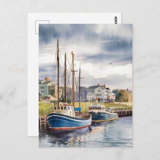 Newport, Rhode Island zeilboot schilderen Briefkaart (Voorkant / Achterkant)