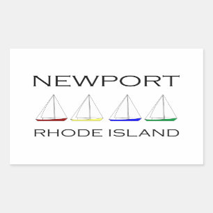 Newport Rhode Island zeilboten Rechthoekige Sticker
