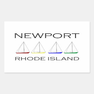Newport Rhode Island zeilboten Rechthoekige Sticker