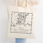 Newport Rhode Island Zwart Wit Huwelijk Welkom Tote Bag<br><div class="desc">Deze zwart-wit Newport, Rhode Island kaart canvas tassen zijn ideaal om uw buiten de stad gasten te verwelkomen met welkomsttas goodies, of ze aan te passen voor uw huwelijksfeest. Beweeg het hart door te klikken op "Bewerken met ontwerpgereedschap" onder "Personaliseren". Perfect voor alle grote trouwlocaties in Newport, RI inclusief Belle...</div>