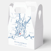 Newport RI bestemming bruiloft elegant Bedankdoosjes (Geopend)