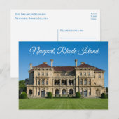 Newport RI Breakers Mansion US Reis Rhode Island Briefkaart (Voorkant / Achterkant)