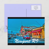 Newport RI Briefkaart (Voorkant / Achterkant)