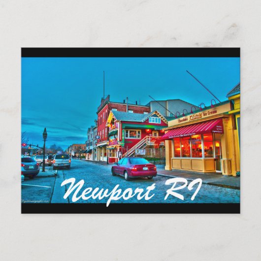 Newport RI Briefkaart (Voorkant)
