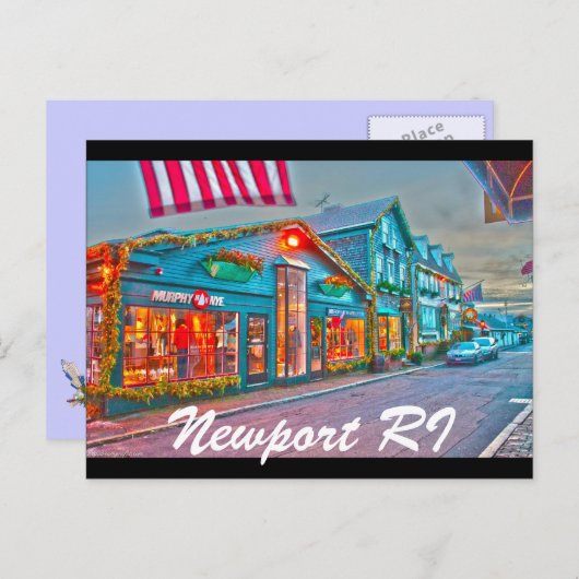 Newport RI Briefkaart (Voorkant / Achterkant)