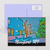 Newport RI Briefkaart (Voorkant / Achterkant)