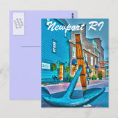 Newport RI Briefkaart (Voorkant / Achterkant)