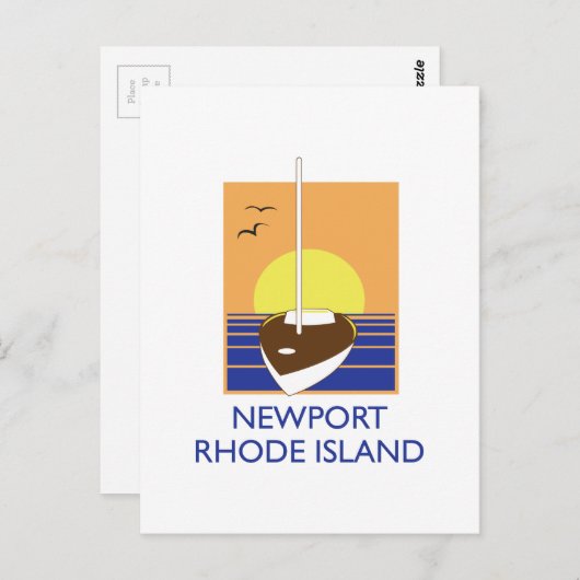 NEWPORT RI BRIEFKAART (Voorkant / Achterkant)