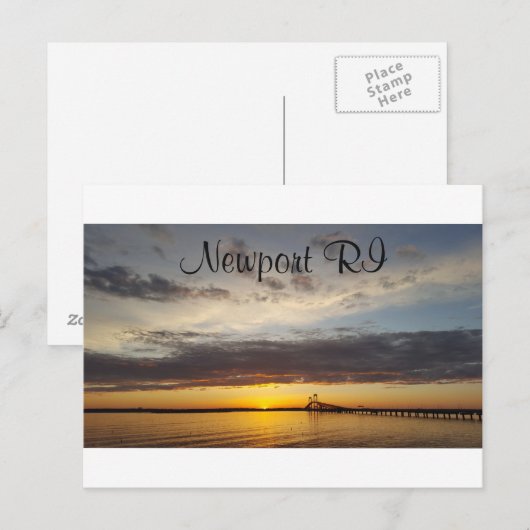 Newport RI Briefkaart (Voorkant / Achterkant)