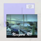 Newport RI Briefkaart (Voorkant / Achterkant)