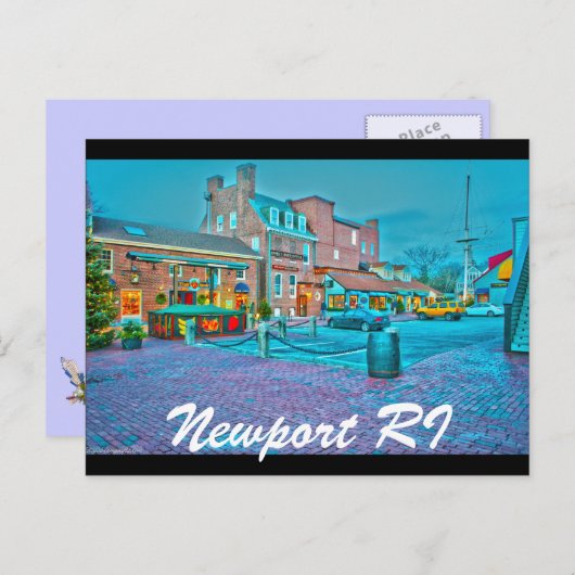 Newport RI Briefkaart (Voorkant / Achterkant)