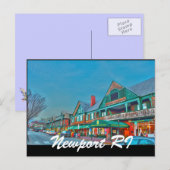 Newport RI Briefkaart (Voorkant / Achterkant)