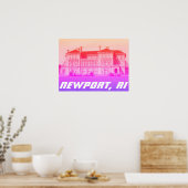 Newport, RI Cliff Walk Mansion - Gilded Age Poster (Keuken)