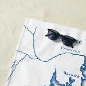 Newport RI gepersonaliseerde vrijgezellenweekend Strandlaken (In situ)