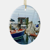 Newport RI - Gevouwen e-mails Keramisch Ornament (Rechts)