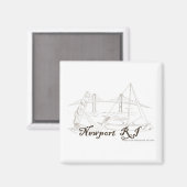 Newport RI Magnet (Voorkant / Achterkant)