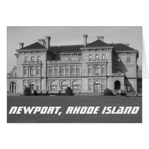 Newport, RI Ocean Estate, Wenskaart van de Goudtij