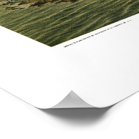 Newport, RI Panoramic Map - 1878 Poster (Hoek)