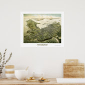 Newport, RI Panoramic Map - 1878 Poster (Keuken)