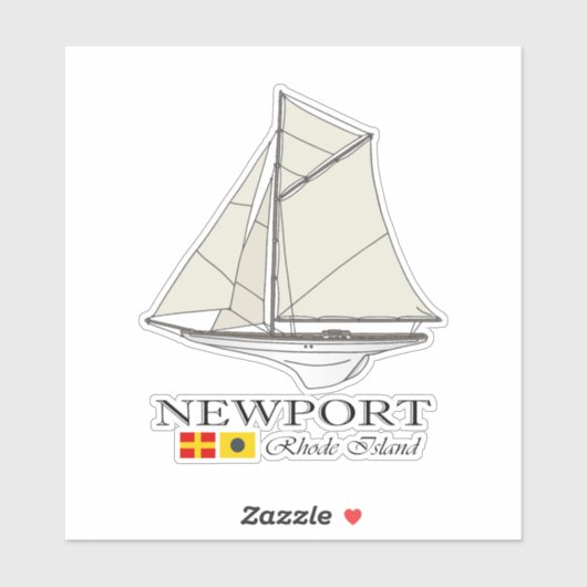 Newport RI (SB) Sticker (Vel)