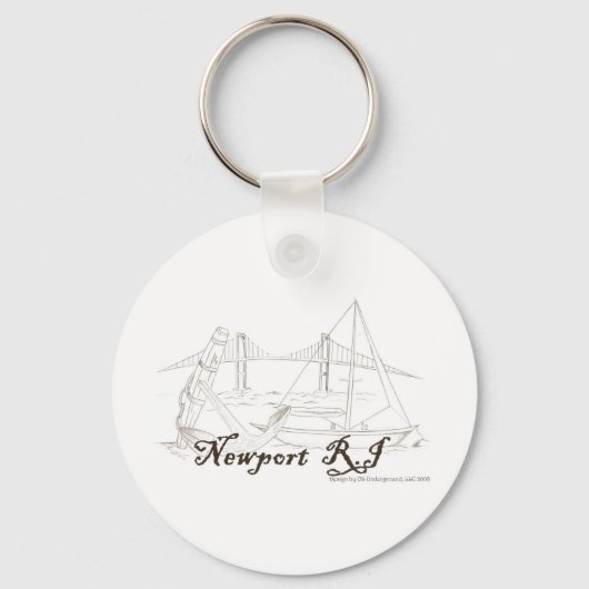 Newport RI Sleutelhanger (Voorkant)