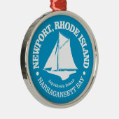 Newport RI (sloep) Metalen Ornament (Rechts)