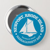 Newport RI (sloep) Ronde Button 4,0 Cm (Voorkant /achterkant)