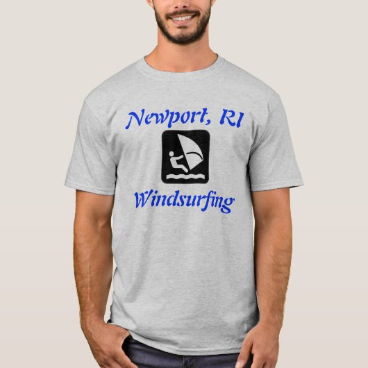 Newport, RI Windsurfen T-shirt (Voorkant)