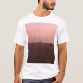 Newport strand roze zonsondergang t-shirt (Voorkant)