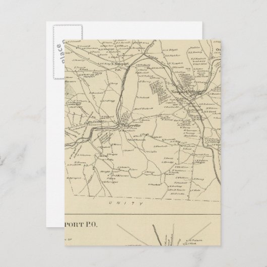 Newport, Sullivan Co Briefkaart (Voorkant / Achterkant)