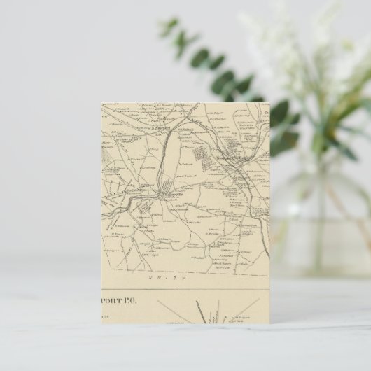 Newport, Sullivan Co Briefkaart (Staand voorkant)